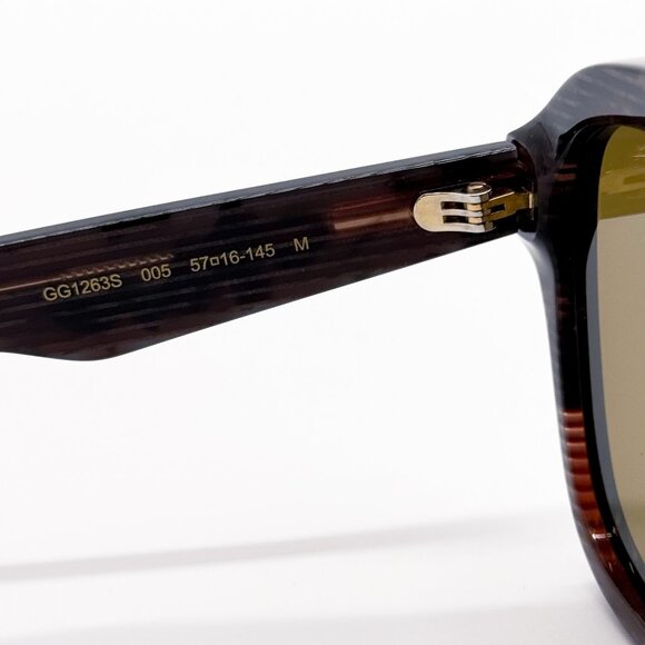 NEW GUCCI GG1263S 005 SUNGLASSES UNISEX VIOLET AVIATOR EYEWEAR GUCCI - Picture 11 of 13